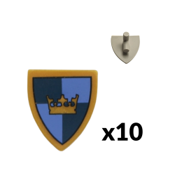 Blue & Gold Crown Shield