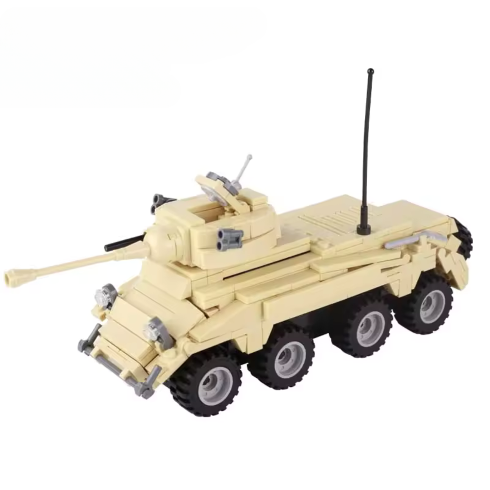 German Sd.Kfz. 234 Armored Vehicle – WW2 Afrika Korps Building Blocks Set