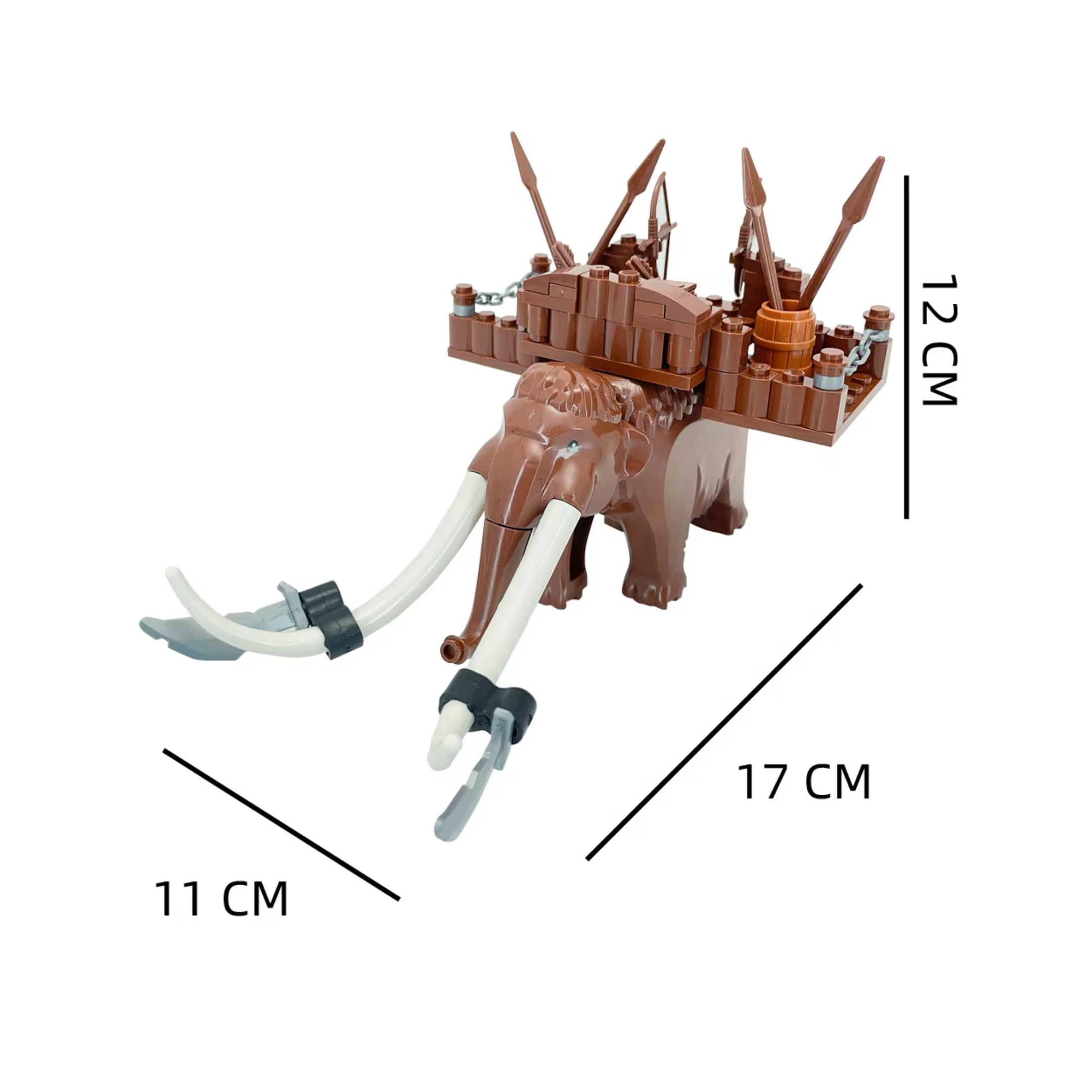War Mammoth with Wooden Howdah and Spears - Image 5