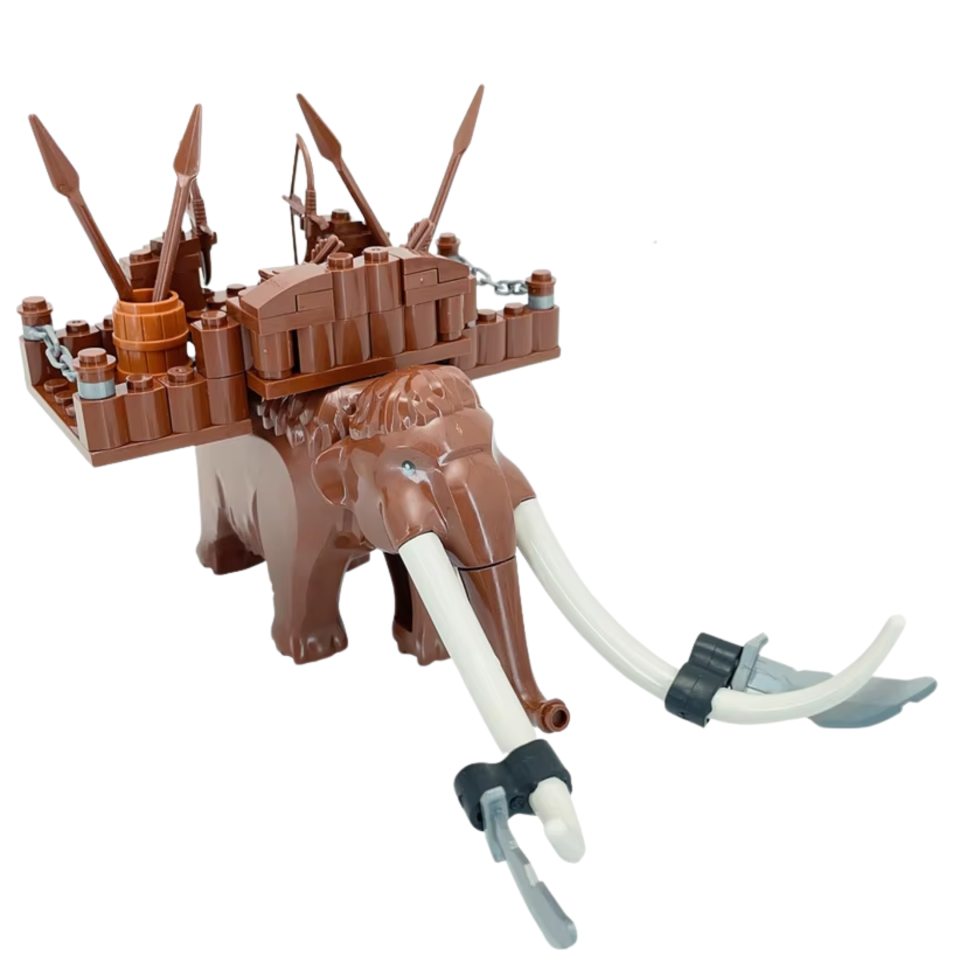 War Mammoth with Wooden Howdah and Spears
