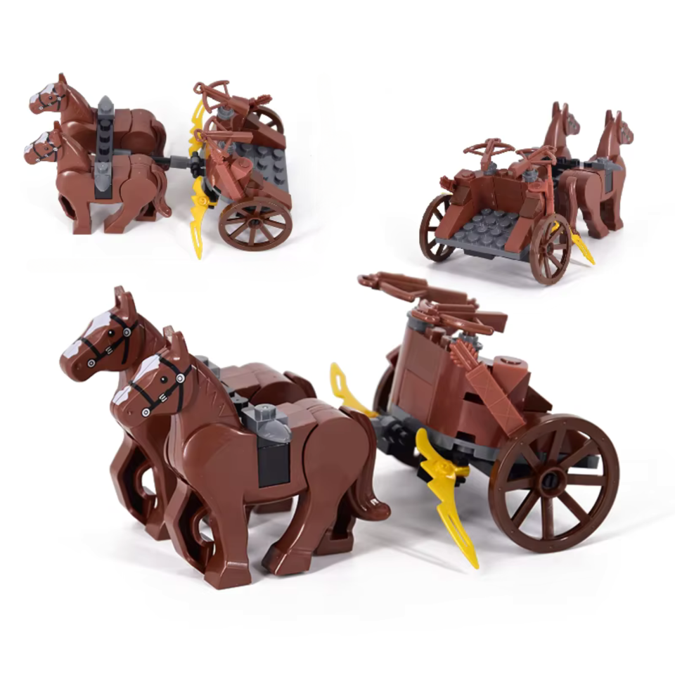 Crossbow War Chariot with Horses
